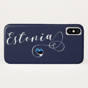 Coque Case-Mate Pour iPhone Coeur Estonie Téléphone mobile, estonien