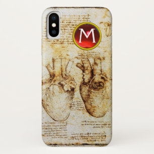 Case-Mate iPhone Case Coeur et ses vaisseaux sanguins Parchemin Gem Mono