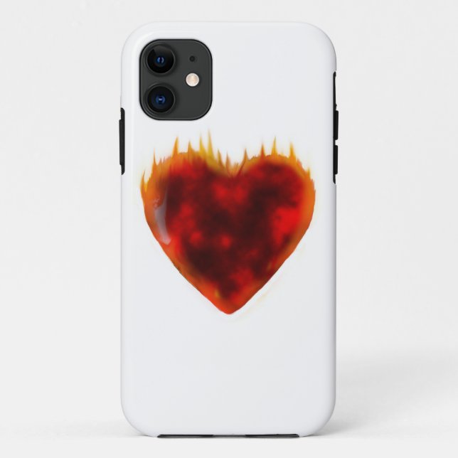 Coques Case-Mate iPhone Coeur flamboyant (Dos)