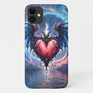 Case-Mate iPhone Case Cœur Flamboyant de la Lune – Amour Cosmique Gothiq