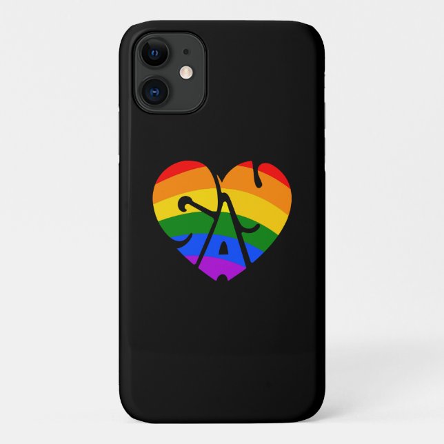 Coques Case-Mate iPhone Coeur gay (Dos)