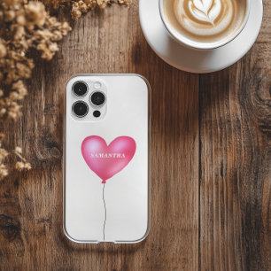 Coque iPhone 16 Pro Max Coeur mignon avec nom