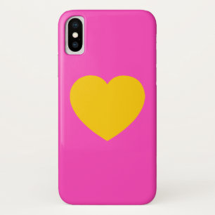 Coques Pour iPhone Coeur or jaune