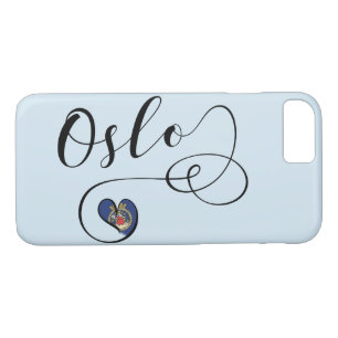 Coque iPhone 8/7 Coeur Oslo Mobile Phone Case, Norvège