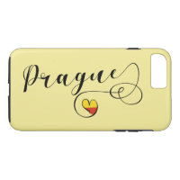 Coeur Prague Mobile Phone Case, tchèque
