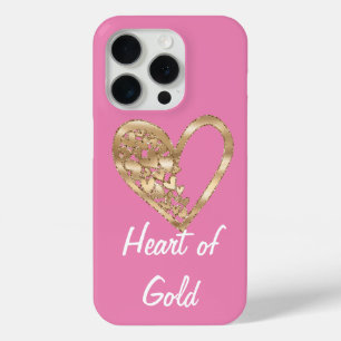 Coque Case-Mate iPhone Coeur rose d'or
