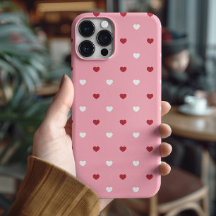 Coque Case-Mate iPhone Coeur rose et rouge élégant Saint-Valentin