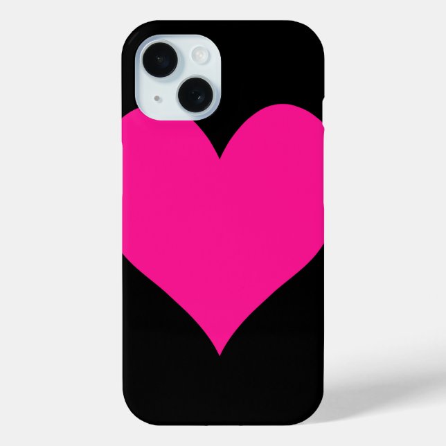 Coques Case-Mate iPhone Coeur rose profond mignon (Verso)