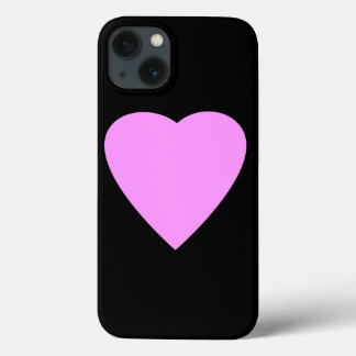 Coque Case-Mate iPhone Coeur rose sur noir.