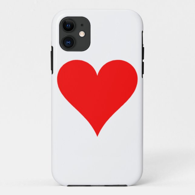 Coques Case-Mate iPhone Coeur rouge (Dos)