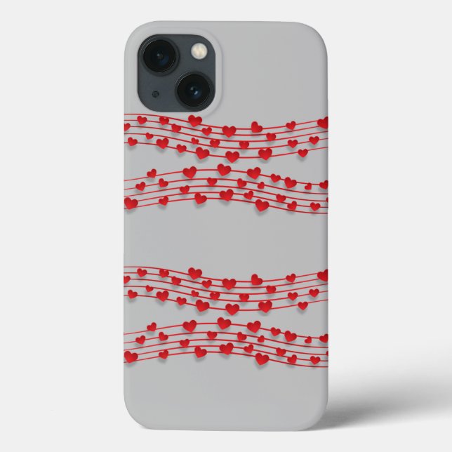 Coques Case-Mate iPhone Coeur rouge (Verso)