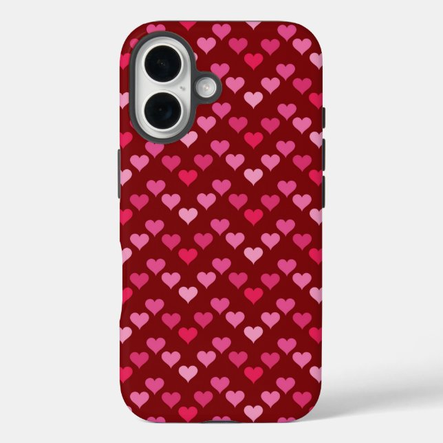 Coques Case-Mate iPhone Coeur rouge transparent (Verso)