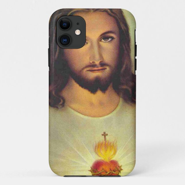 Coques Case-Mate iPhone Coeur sacré de Jésus (Dos)