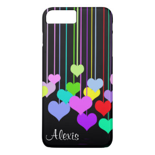 Coque Case-Mate iPhone Coeurs balançants sur le noir