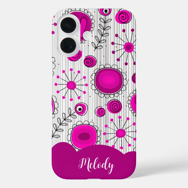 Coques Case-Mate iPhone Coeurs blancs rose blanc blanc blanc blanc blanc b (Verso)