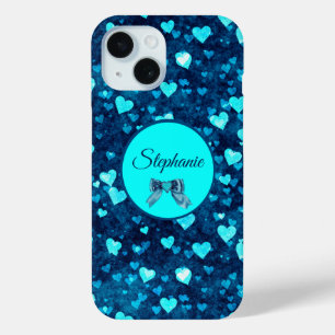 Coque Case-Mate iPhone Coeurs bleus vifs