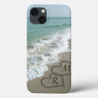 Etui iPhone Case-Mate Coeurs bloqués sur le sable de plage