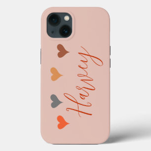 Case-Mate iPhone Case Coeurs Boho avec nom personnalisé