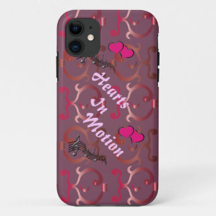 Coque Case-Mate Pour iPhone "Coeurs cas de téléphone dans mouvement"