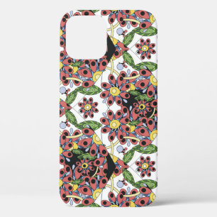 Case-Mate iPhone Case Coeurs colorés, Motif romantique sans couture.