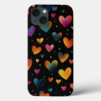 Case-Mate iPhone Case Coeurs couleur arc-en-ciel Galaxy Arrière - plan n