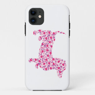 Coques Pour iPhone Coeurs Dachshund
