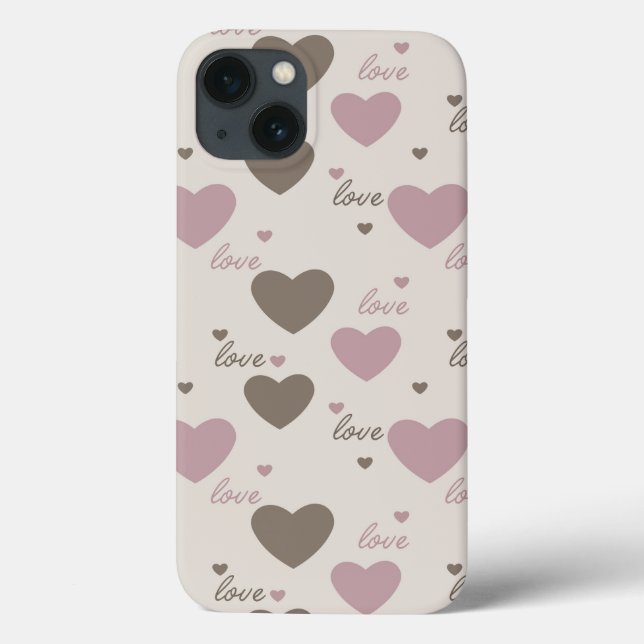 Coques Case-Mate iPhone Coeurs d'amour (Verso)