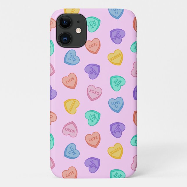 Coques Case-Mate iPhone Cœurs de bonbon (Dos)