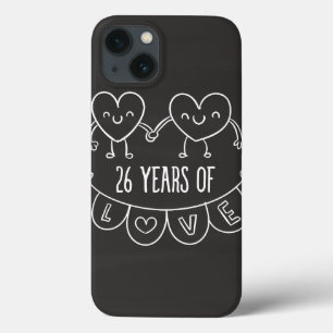 Case-Mate iPhone Case Coeurs de calèche-cadeaux du 26e anniversaire