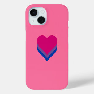 Coque Case-Mate iPhone Coeurs de fierté de bisexualité