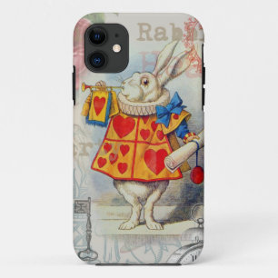 Case-Mate iPhone Case Coeurs de lapin blanc Alice Classic