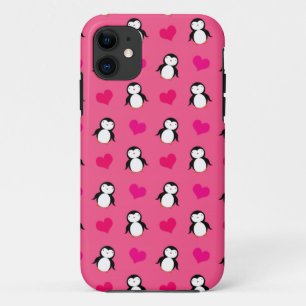 Etui iPhone Case-Mate Coeurs de pingouin rose mignon motif