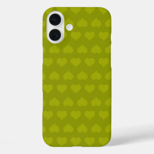 Coque Pour iPhone 16 Plus Cœurs de Vert