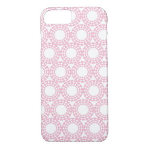 Coque iPhone 7 Coeurs et cercles roses