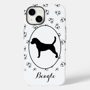 Coque Case-Mate iPhone Coeurs et Empreintes de pattes beagles