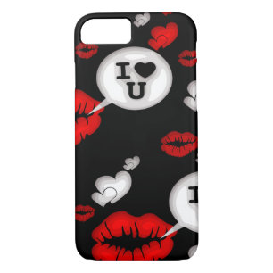 Case-Mate iPhone Case Coeurs Et Lèvres D'Amour Rouge