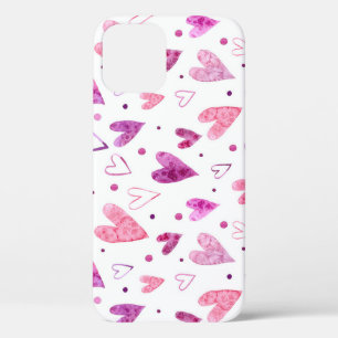 Case-Mate iPhone Case Coeurs et Pois roses : Plaisir romantique.