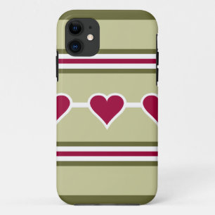 Case-Mate iPhone Case Coeurs et rayures iPhone 5 Coque-Mate