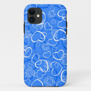 Etui iPhone Case-Mate Coeurs et Roses bleus