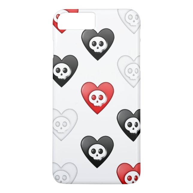 Coques Case-Mate iPhone Coeurs morts 3 (Dos)