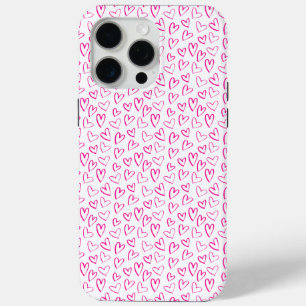 Coque Case-Mate iPhone Coeurs Motifs minimalistes roses Saint Valentin