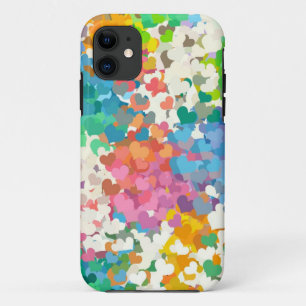 Coque iPhone 11 Coeurs Pastel Confetti