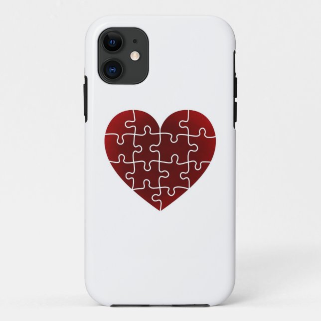 Coques Case-Mate iPhone Cœurs perplexes (Dos)