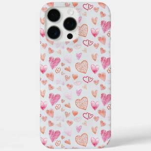 Coque iPhone 16 Pro Max Coeurs roses