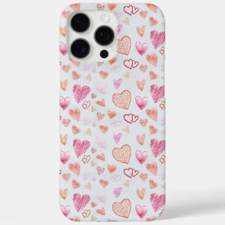 Coque iPhone 16 Pro Max Coeurs roses
