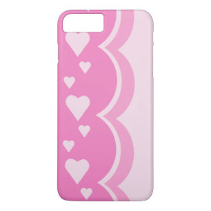 Coque iPhone 7 Plus Coeurs roses