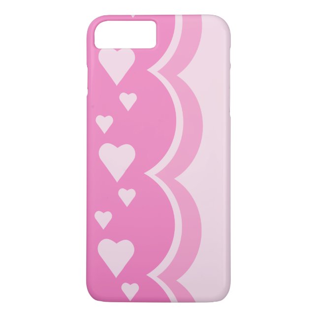 Coques Case-Mate iPhone Coeurs roses (Dos)