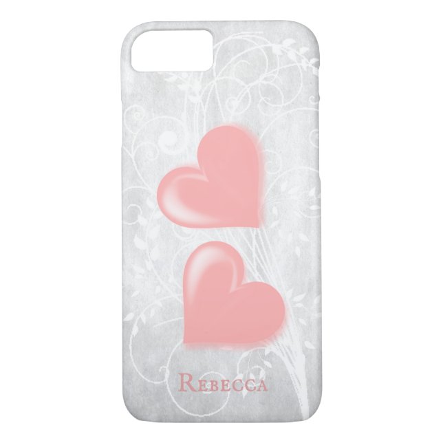Coques Case-Mate iPhone Coeurs roses Coque-coque iphone personnalisé (Dos)