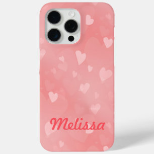 Coque Case-Mate iPhone Coeurs roses flottants doux personnalisés