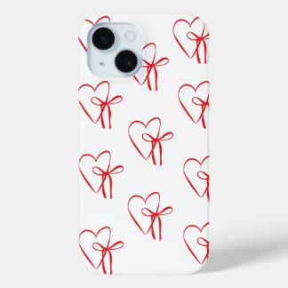 Coque Case-Mate iPhone cœurs rouges
